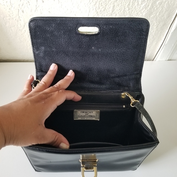 Vintage Frenchy of California | Pewter Leather Clutch Purse - Picture 4 of 11